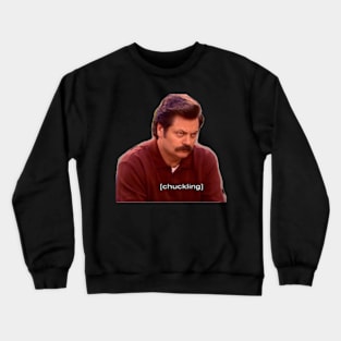 Chucking-Ron Swanson Crewneck Sweatshirt